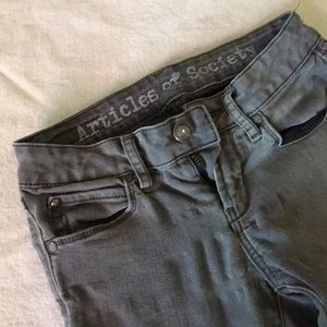 Articles of Society Green Mya Skinny Jeans